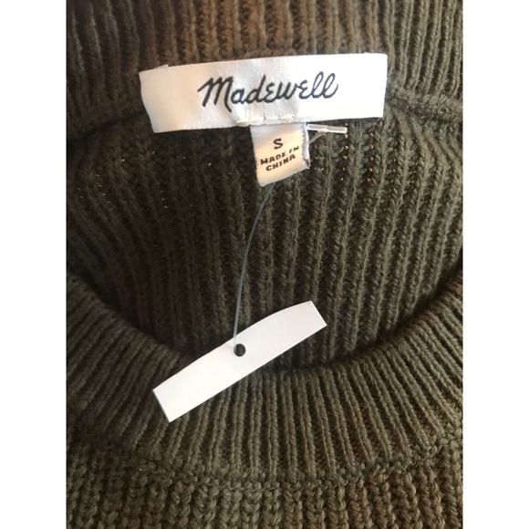 Madewell Sweater Thompson Pocket Boxy Pullover Elm - Picture 9 of 12